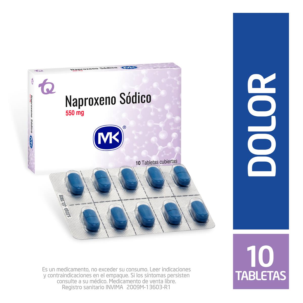 Naproxeno Sodico 550 Mg Tableta Recubierta Tecnoquímicas