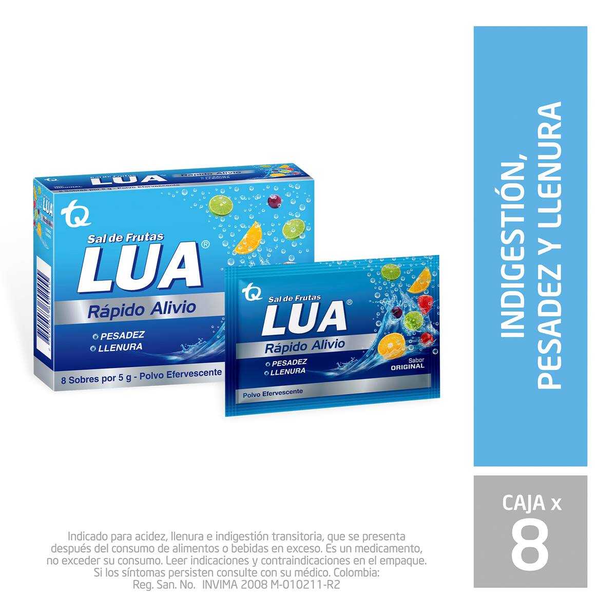 Sal de Frutas Lua Polvo Efervescente Original