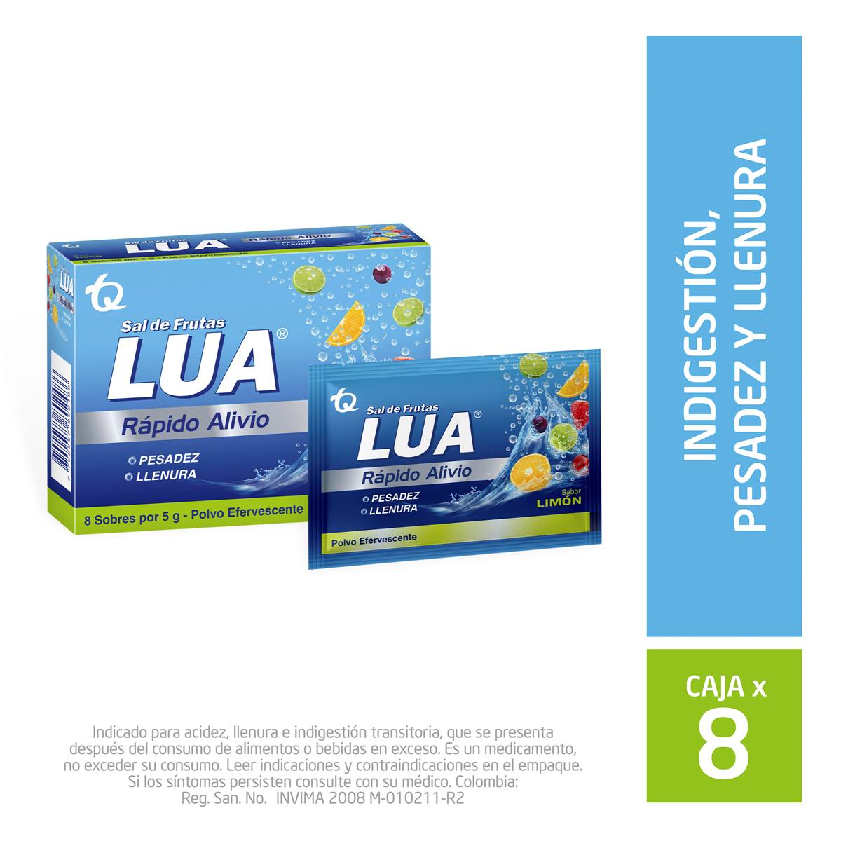 Sal De Frutas Lua Polvo Efervescente Limón