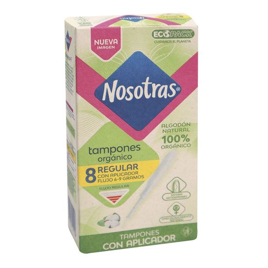 TAMPON-APLICADOR-ORGANICOS-REGULAR-X8