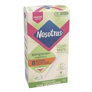 Tampón Aplicador Orgánicos Super X8