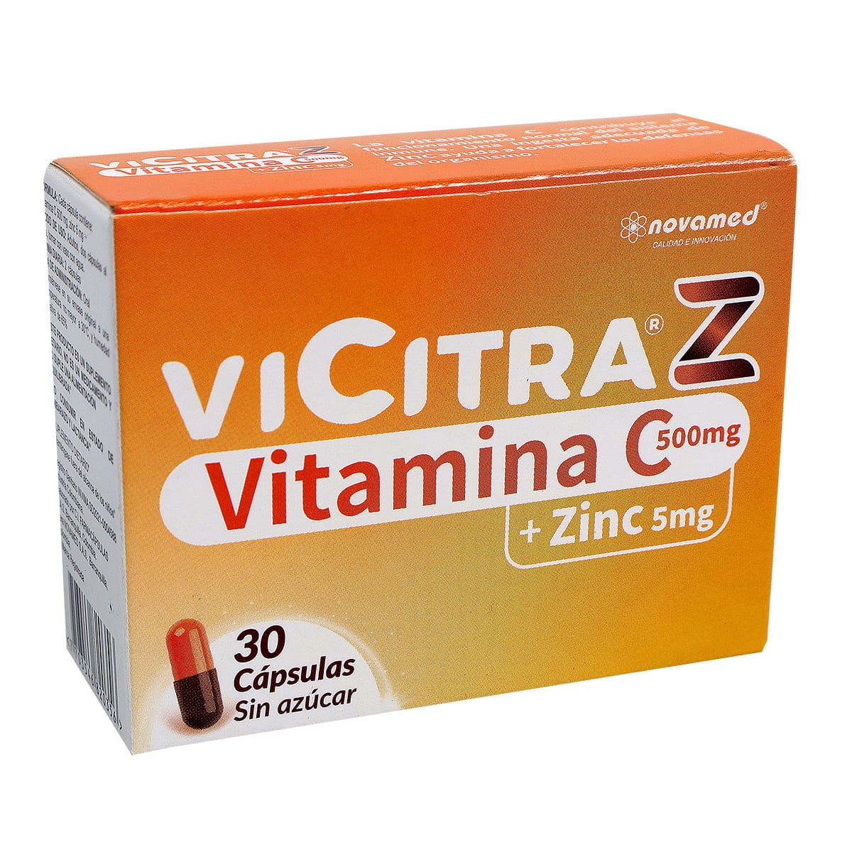 Vicitra Z Vit C+Zinc 500/5mg Cápsula