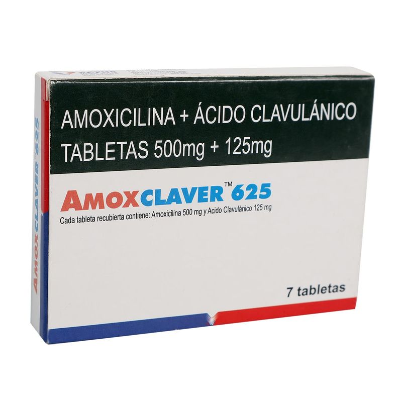 Amoxclaver 625 500/125mg Tableta Recubierta