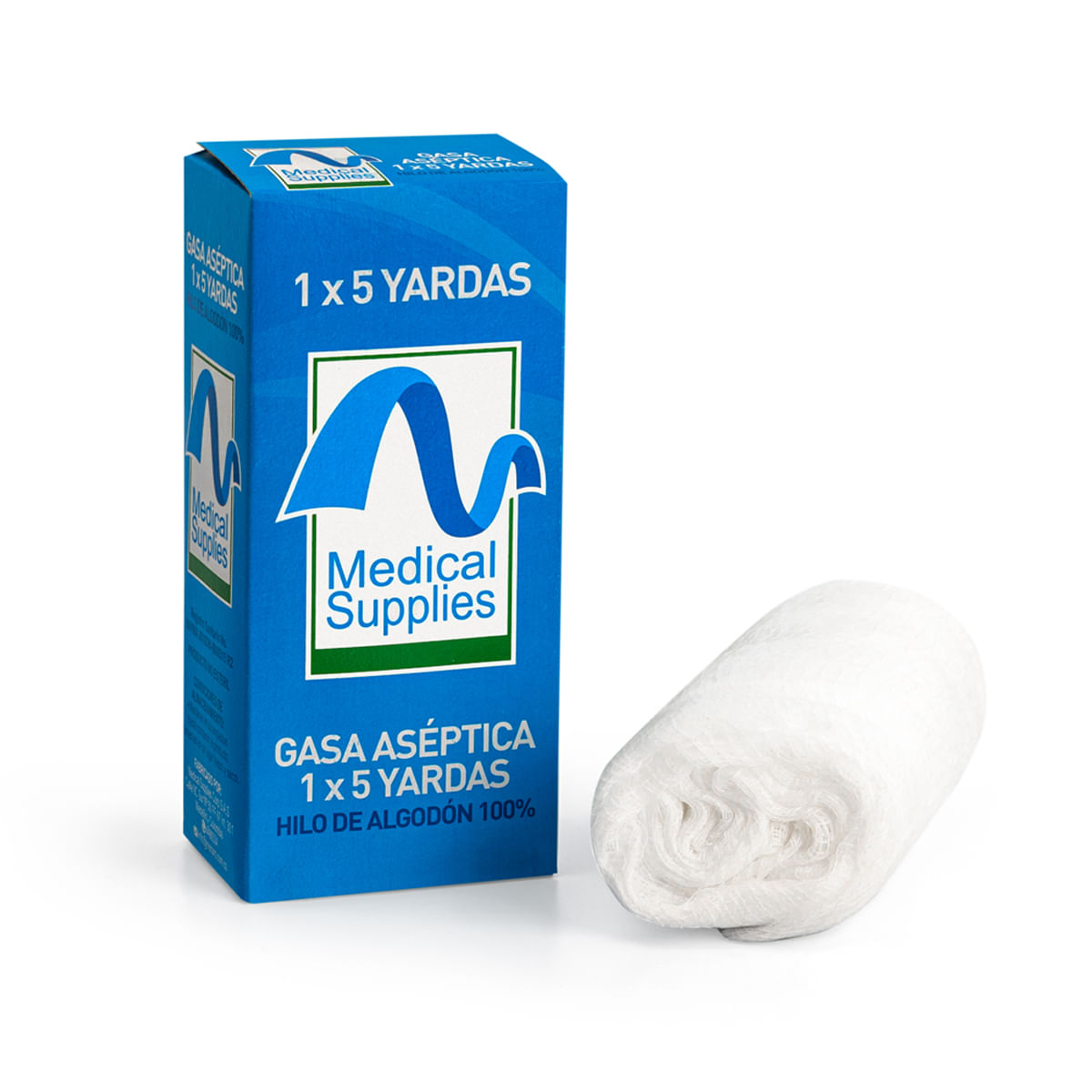 GASA 1X5 ECO MEDICAL SUPPLIES MEDSUP  x 1 Gasa no estéril, fabricada en algodón 100?% suave y absorbente. Ideal para cubrir heridas menores, absorber exudados y aplicar medicamentos tópicos. Presentación en rollo individual, de un solo uso.