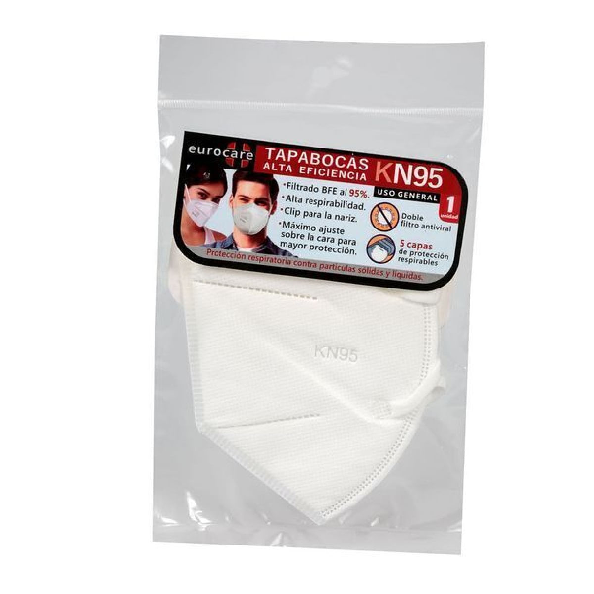 Tapabocas De Alta Eficiencia Blanco