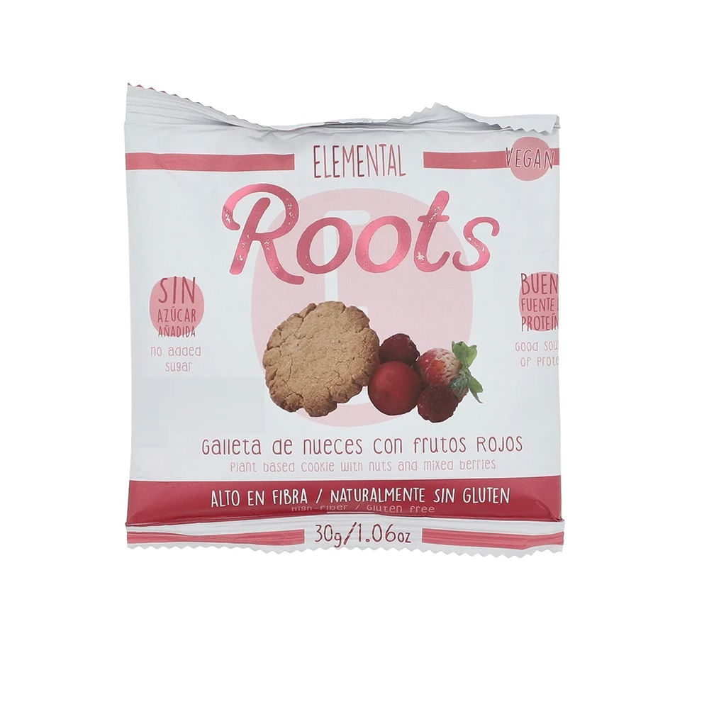 Galleta Vegana Proteina Fru Rojos X30 g