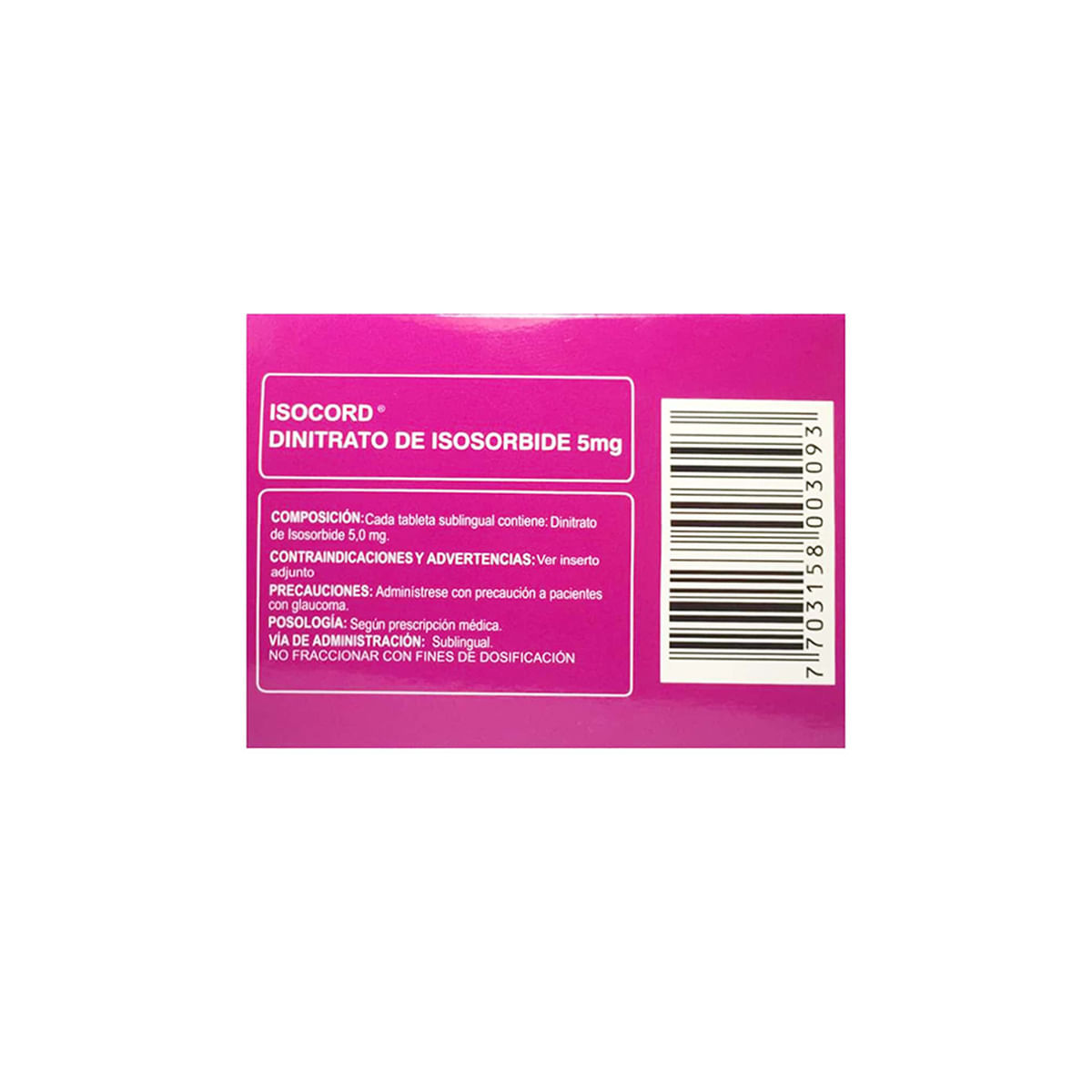 Isocord 5 Mg Sublingual