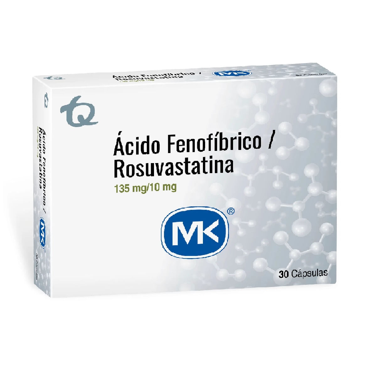 Acido Fenofibrico 135mg +Rosuvastatina 10mg Cápsula Tecnoquímicas