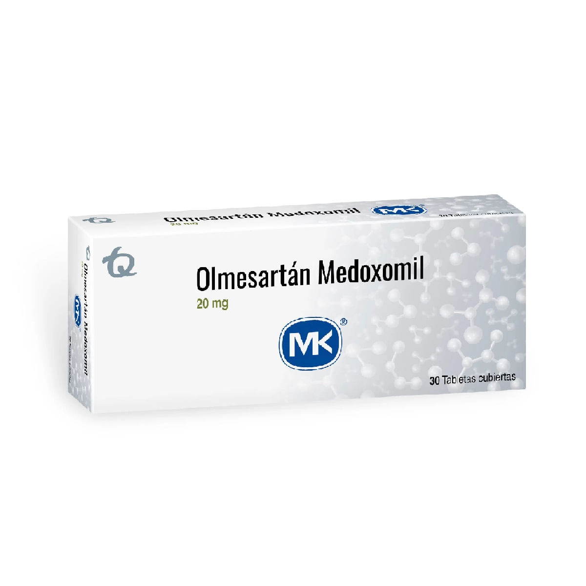 Olmesartan Medoxomil 20mg Tableta Recubierta