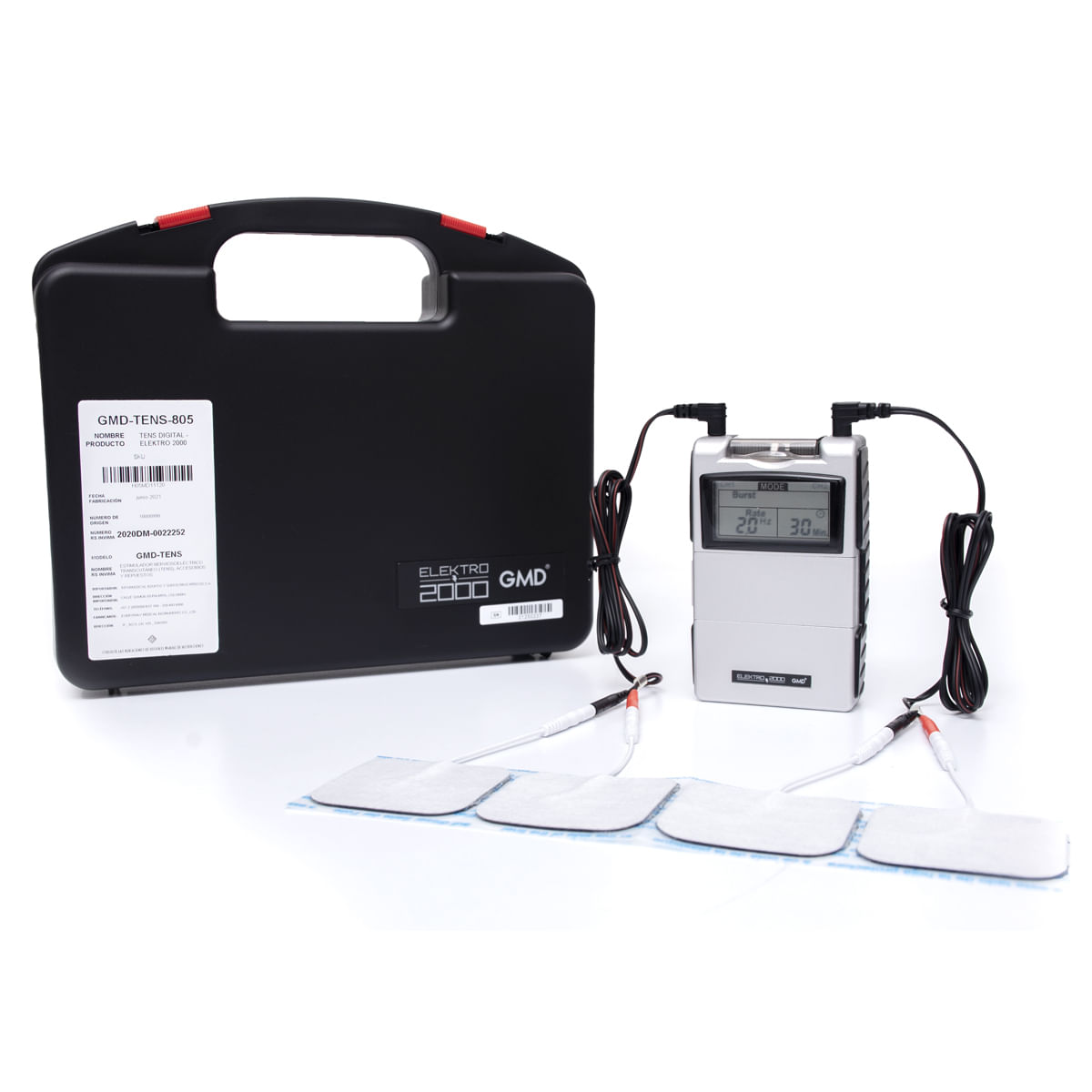 Tensiometro Digital Doble Canal Elektro 2000 GMD tens805