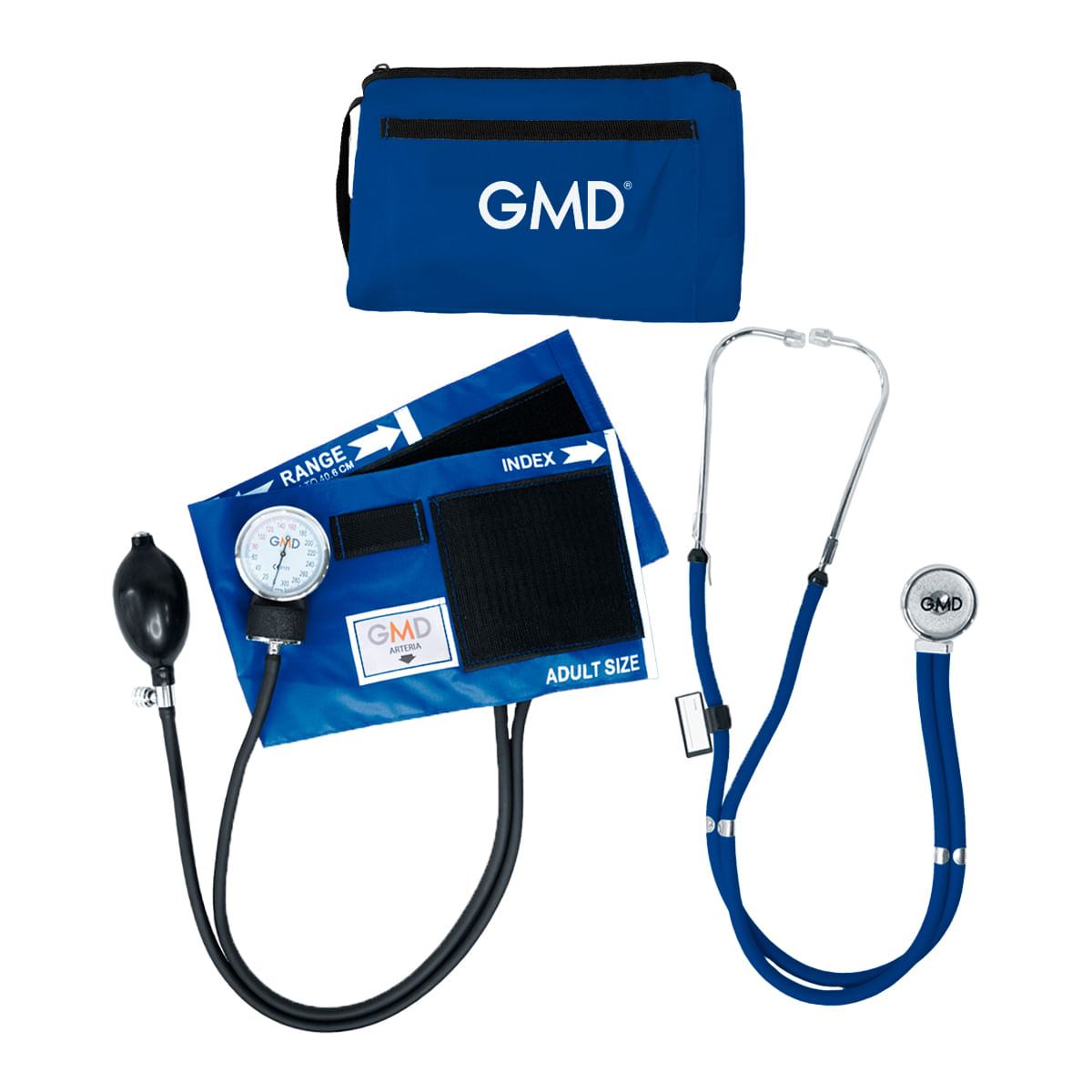 Kit Colors De Tensiómetro Y Fonendoscopio Color Azul Ceruleo GMD50-RP-