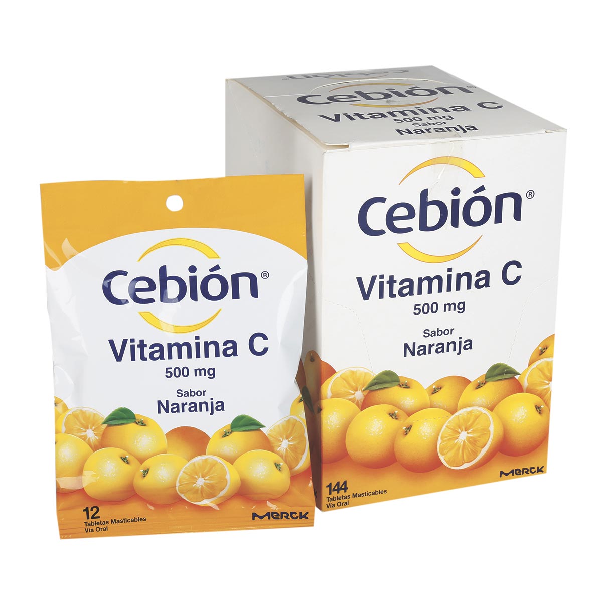 CAJA - Cebion 500 Mg Naranja Tableta Masticable