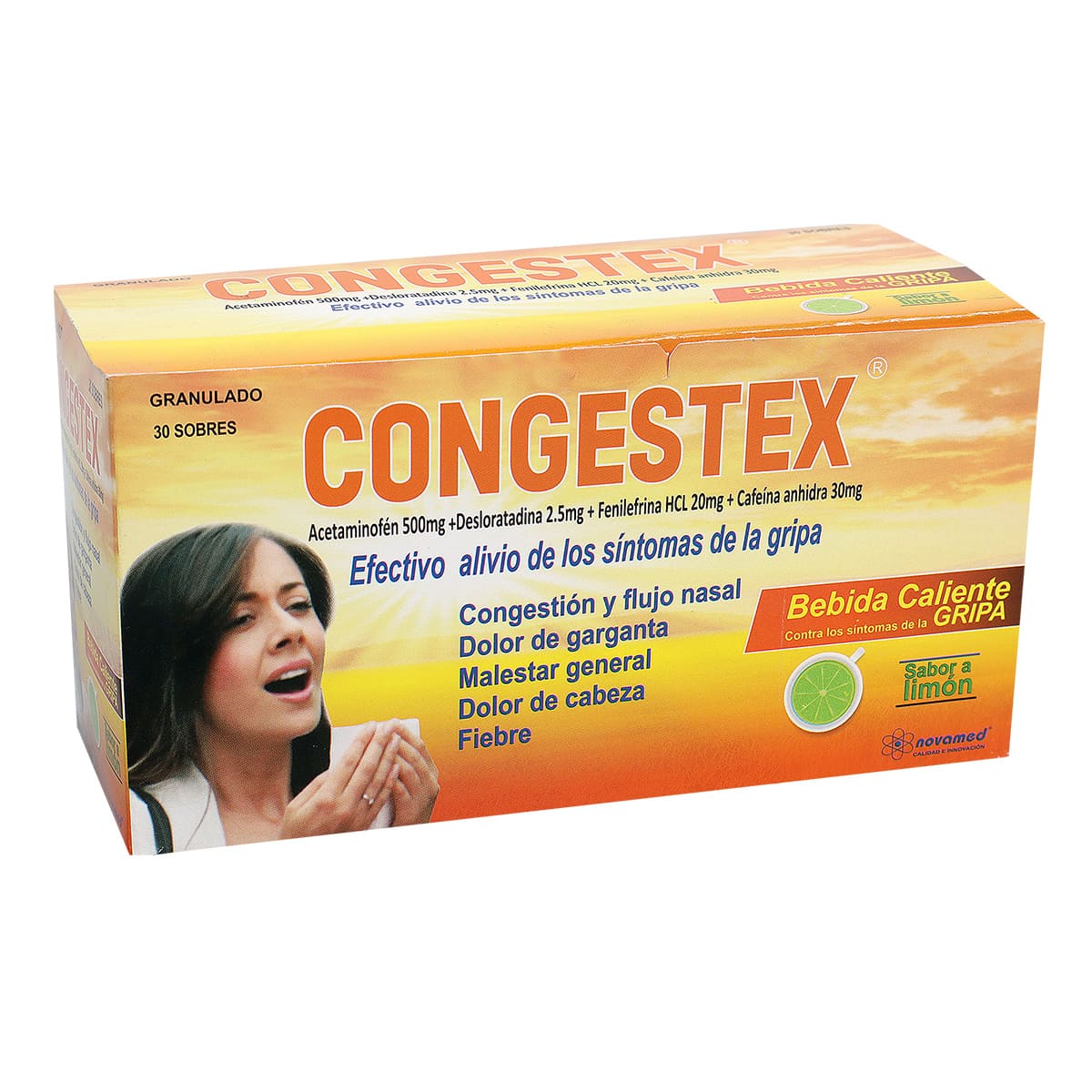 CAJA - CONGESTEX GRANULADO SABOR A LIMÓN