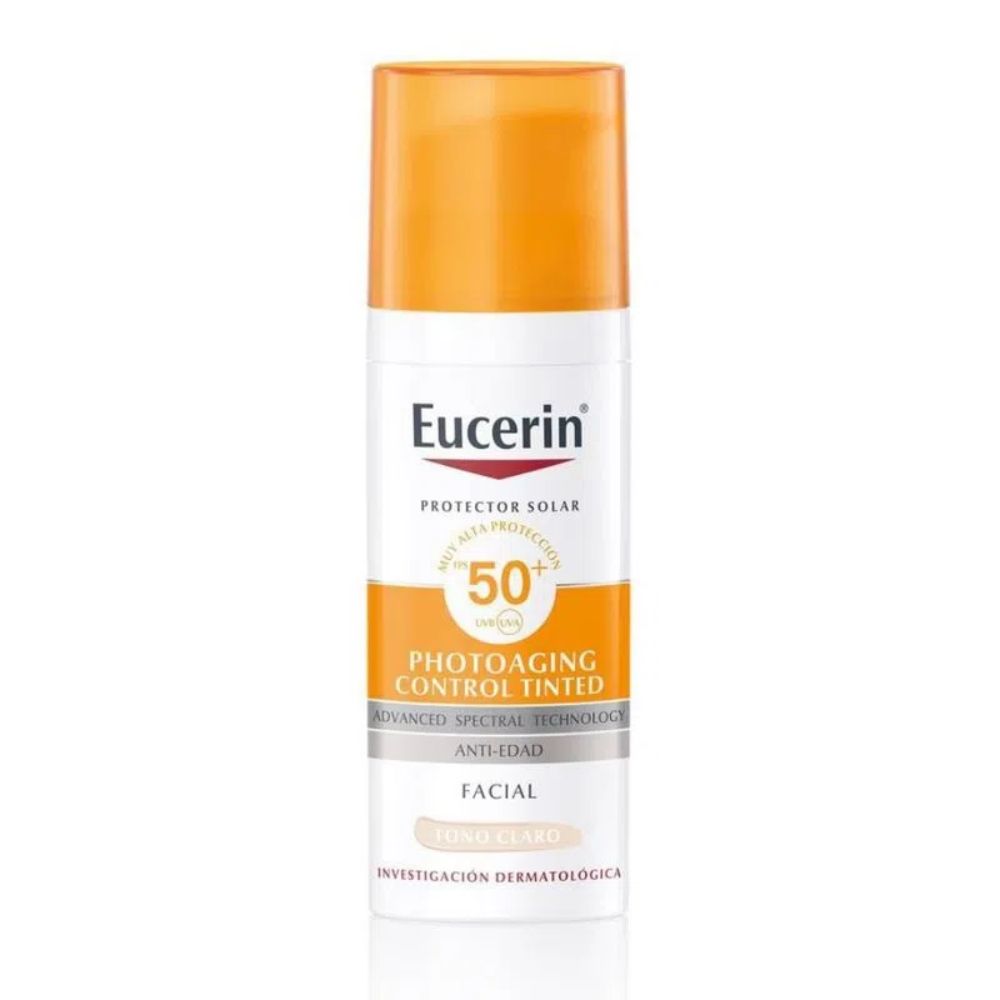 EEucerin Protector Solar Antiedad SPF50+ Facial Tono Claro