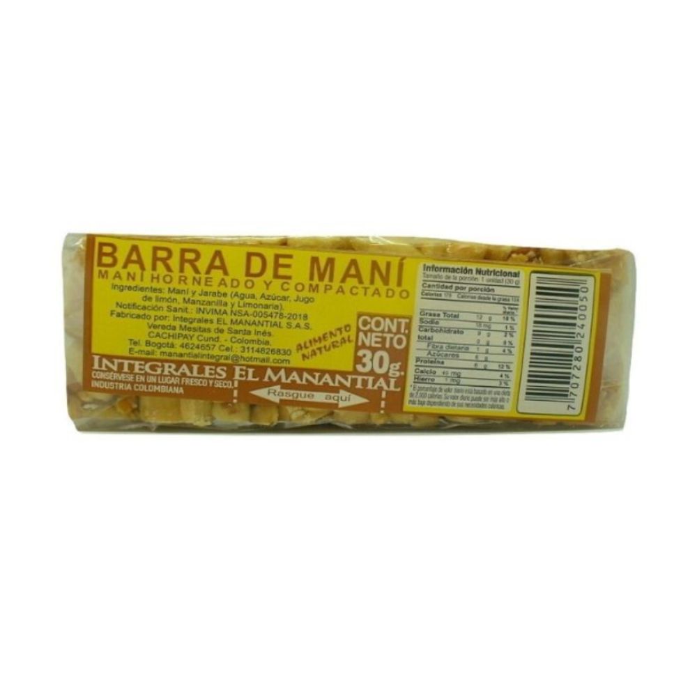 Barra De Maní Manantial