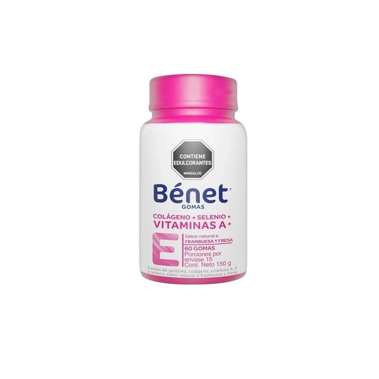 Benet-Colageno---Biotina---Vitamine-E-Gomas