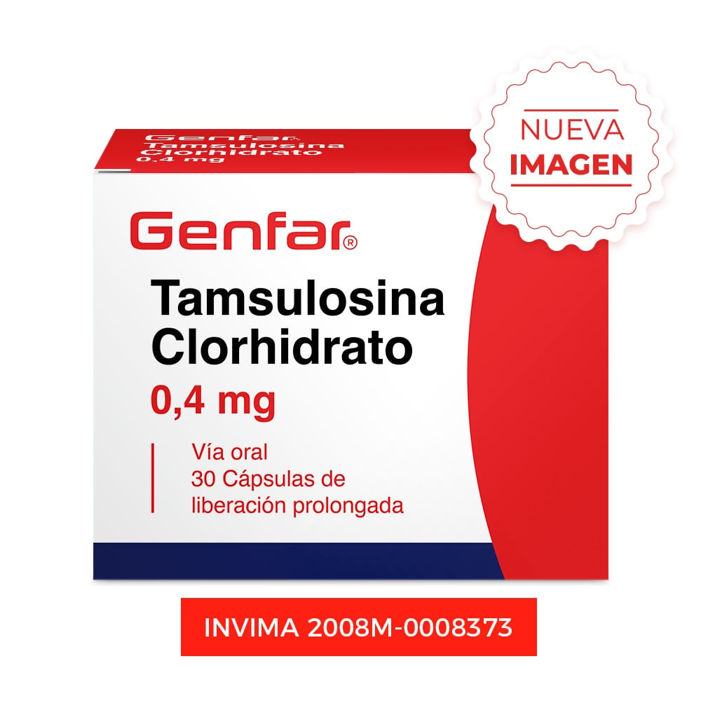 Tamsulosina 0.4 Mg Cápsula De Liberación Prolongada Genfar
