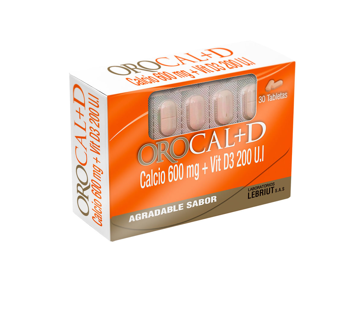 Orocal D 1500 Mg + Vitmina D3 200 Ui Tableta