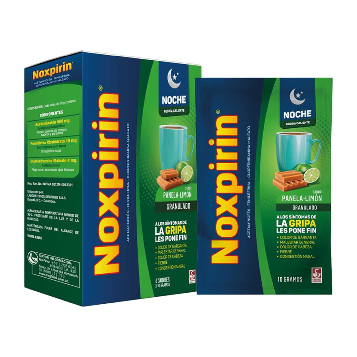 Noxpirin F Noche Adulto Panela-Limon