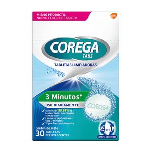 CAJA - Corega Tabs 3min Tableta Efervescente