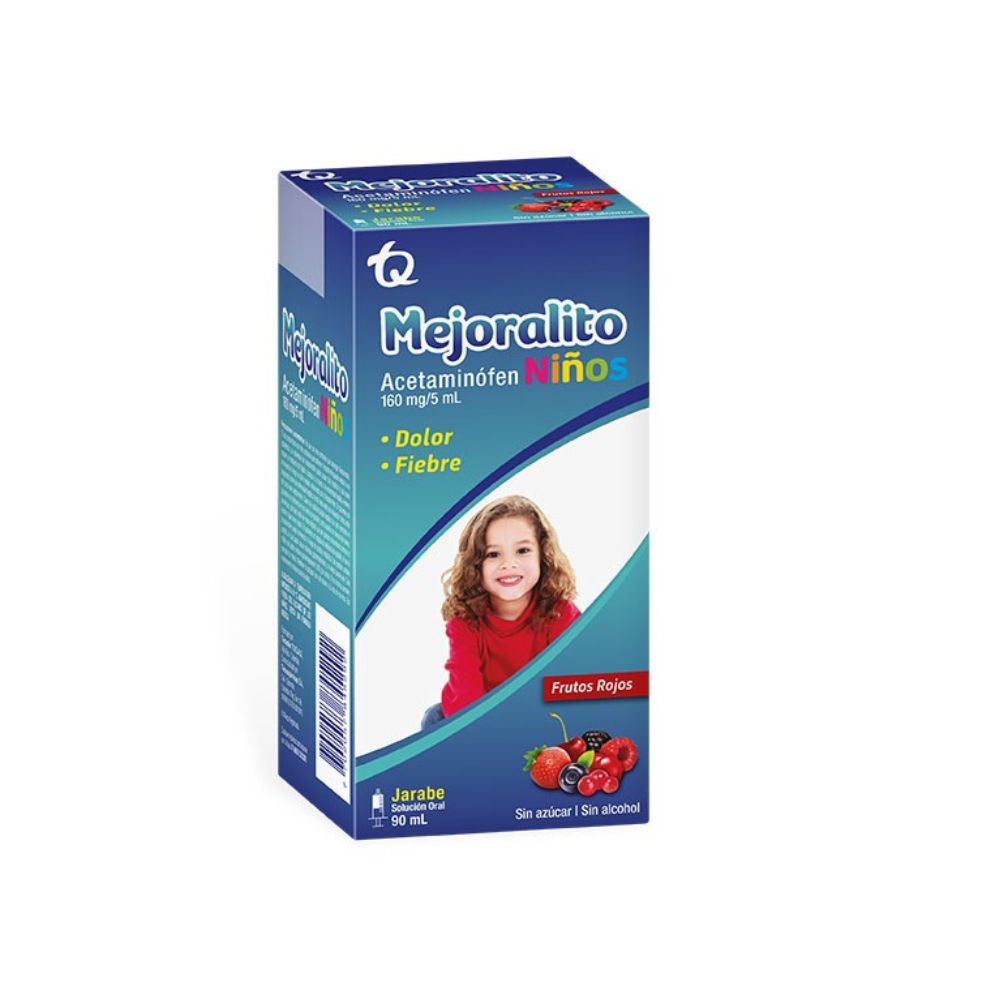 Mejoralito 160mg/5ml Jarabe Solucion Oral  Sabor Frutos Rojos