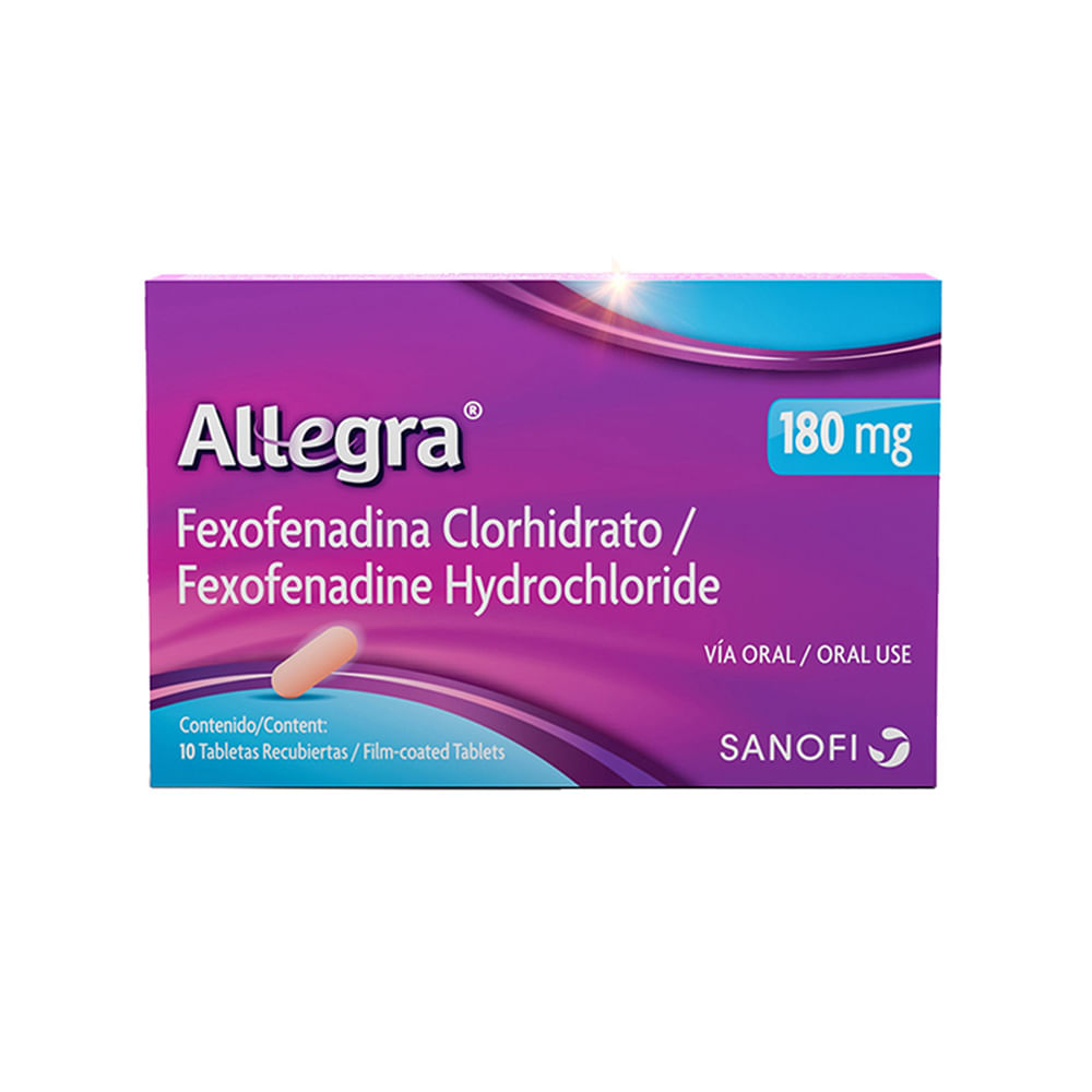 Allegra 180 Mg Tableta Recubierta