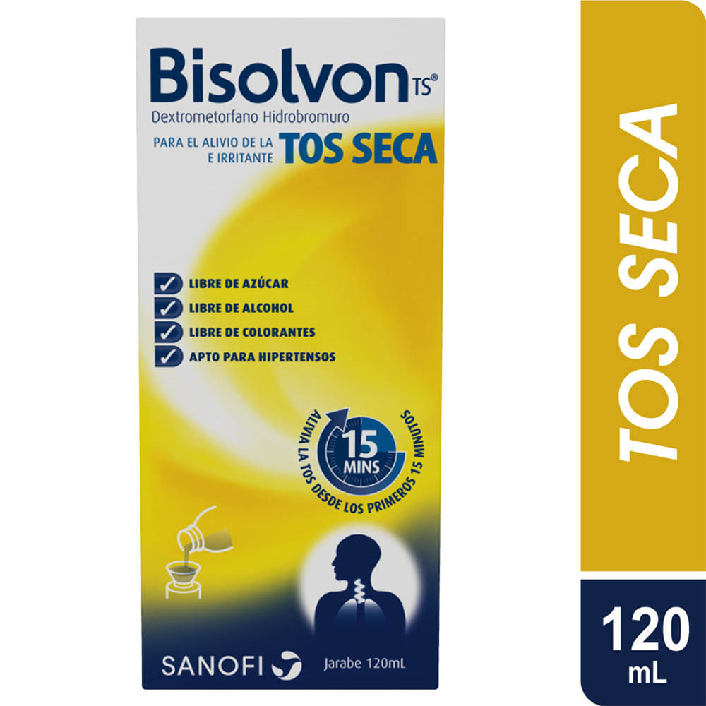 Bisolvon Tos Seca Jarabe Sabor Vainilla