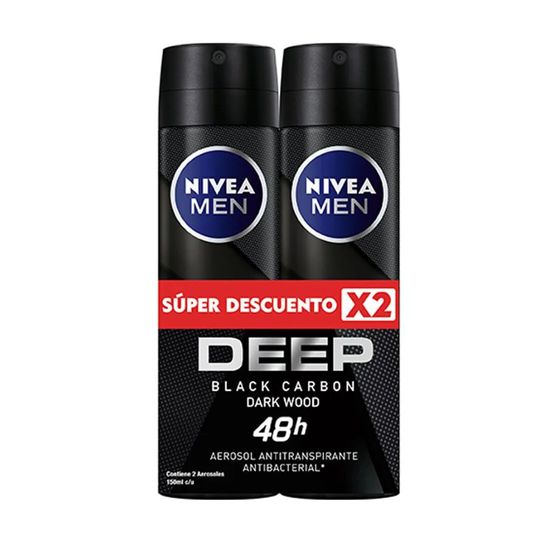 OF-Des-Nivea-Spray-Deep-Carbo-150-ML-X-2