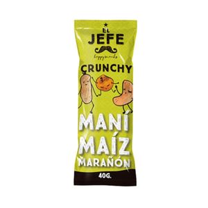 Mezcla De Mani, Maiz Y Marañon El Jefe x 40gr