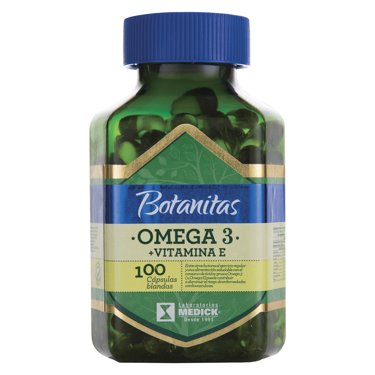 Omega 3 + Vitamina E Botanitas Capsula Blanda