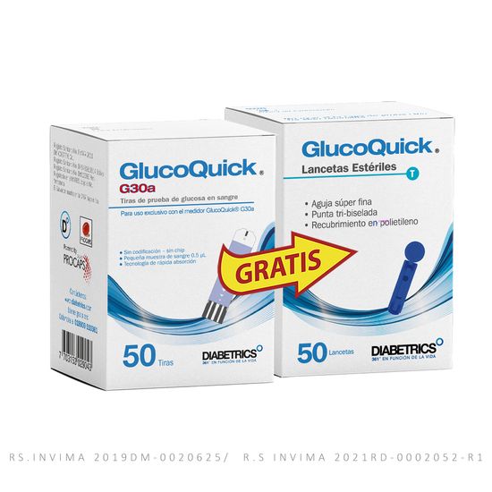 TIRAS-GLUCOMETRO-G30A-GRATIS-LANCETAS