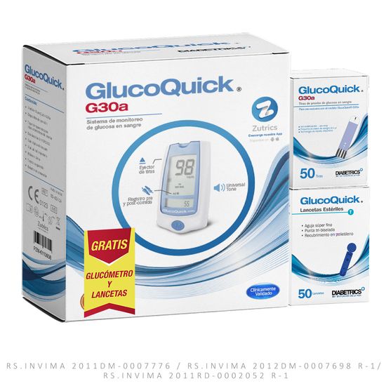 Tiras-G30a-Cjx50-gratis-Glucometro-G30a-Lancetas