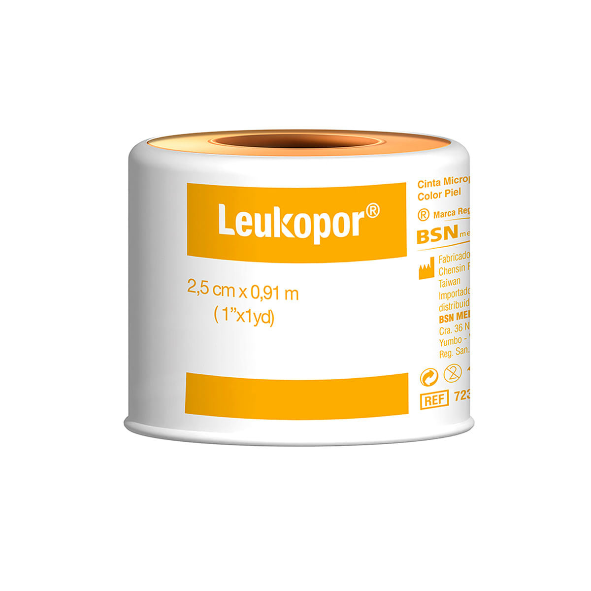 Leukopor Esparadrapo Piel Carrete 1x1 Yardas