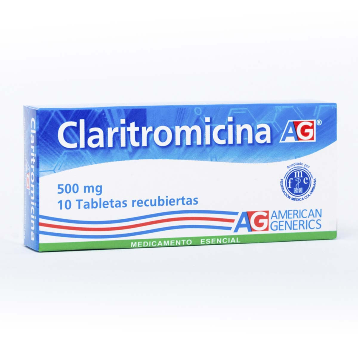 Claritromicina 500mg Tableta Recubierta Lafrancol
