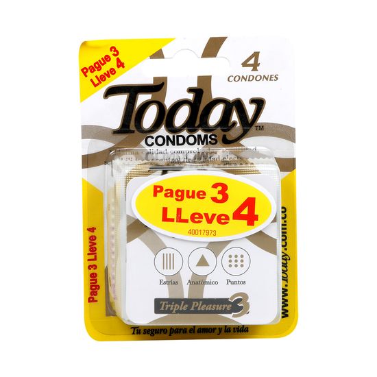OFERTA-TODAY-TRIPLE-PLEASURE-CONDON-PAGUE--3UND-LLEVE--4UND