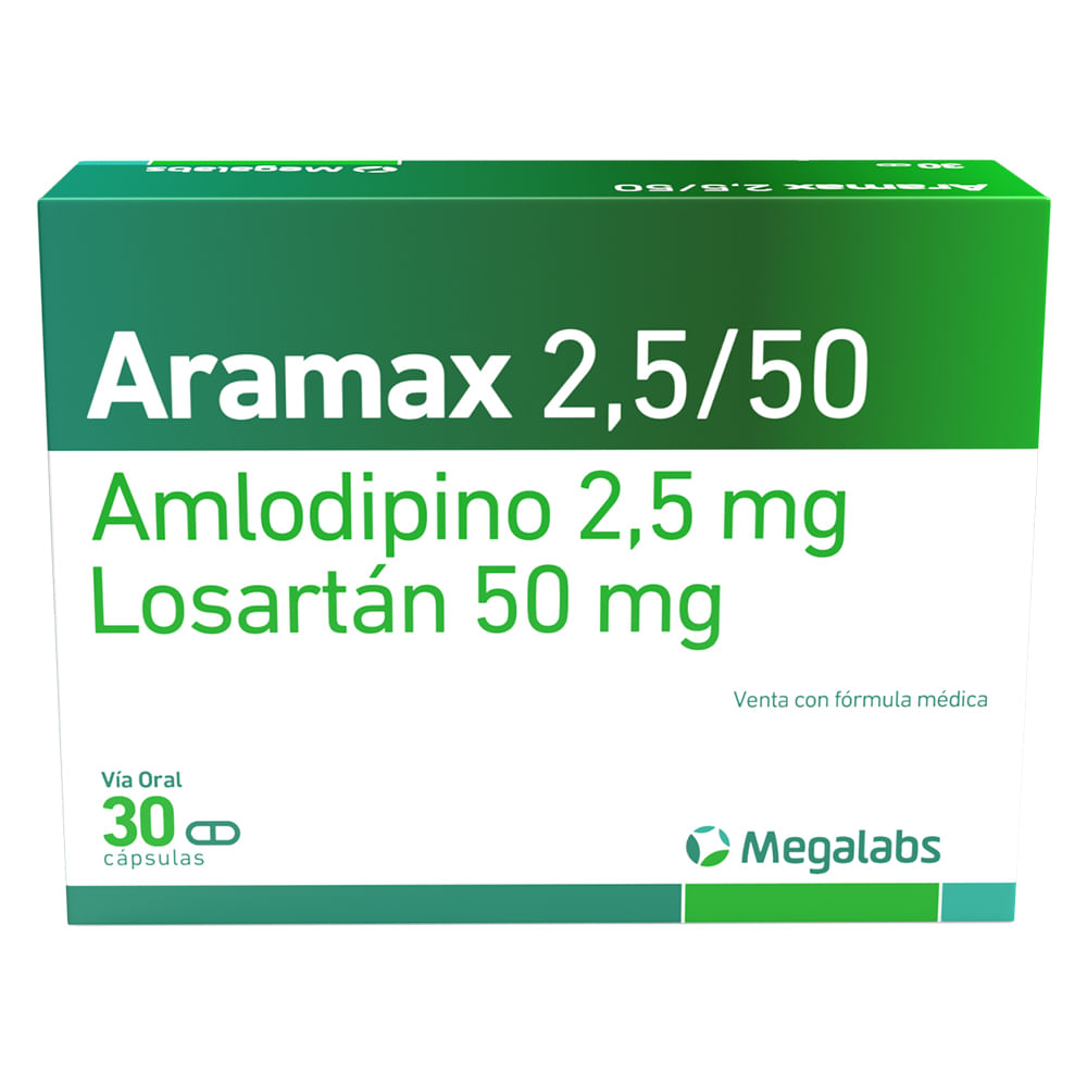Aramax 50 mg / 2.5 mg Cápsula Dura