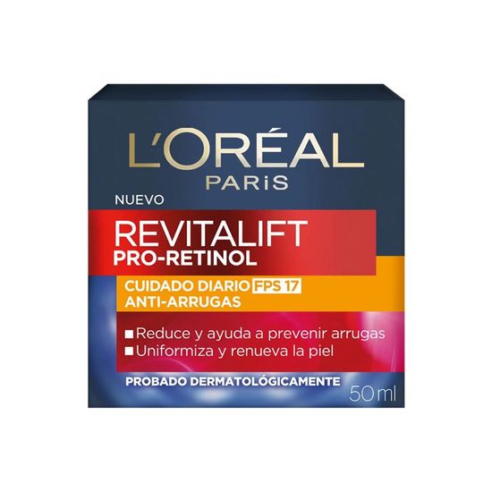 Crema-de-Dia-Con-FPS-17-Y-Pro-Retinol-De-L-Oreal-Paris.