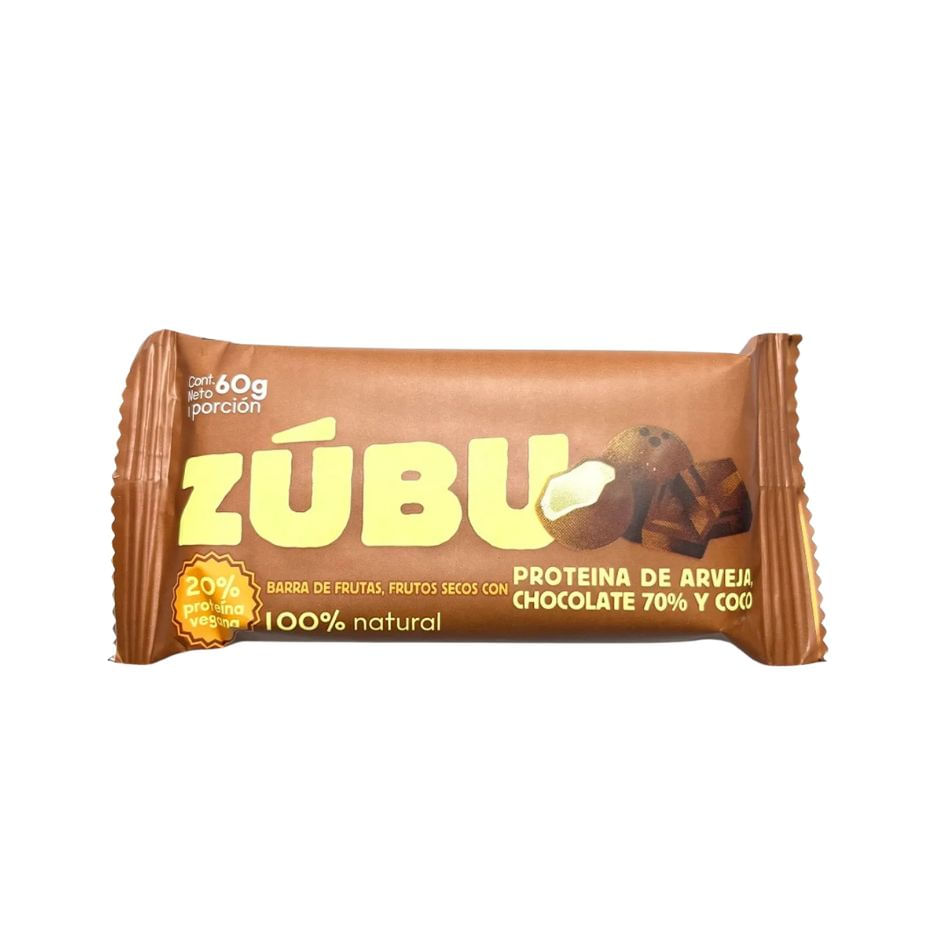 Zubu Frutos Secos Proteina De Arveja-Chocolate-Coco