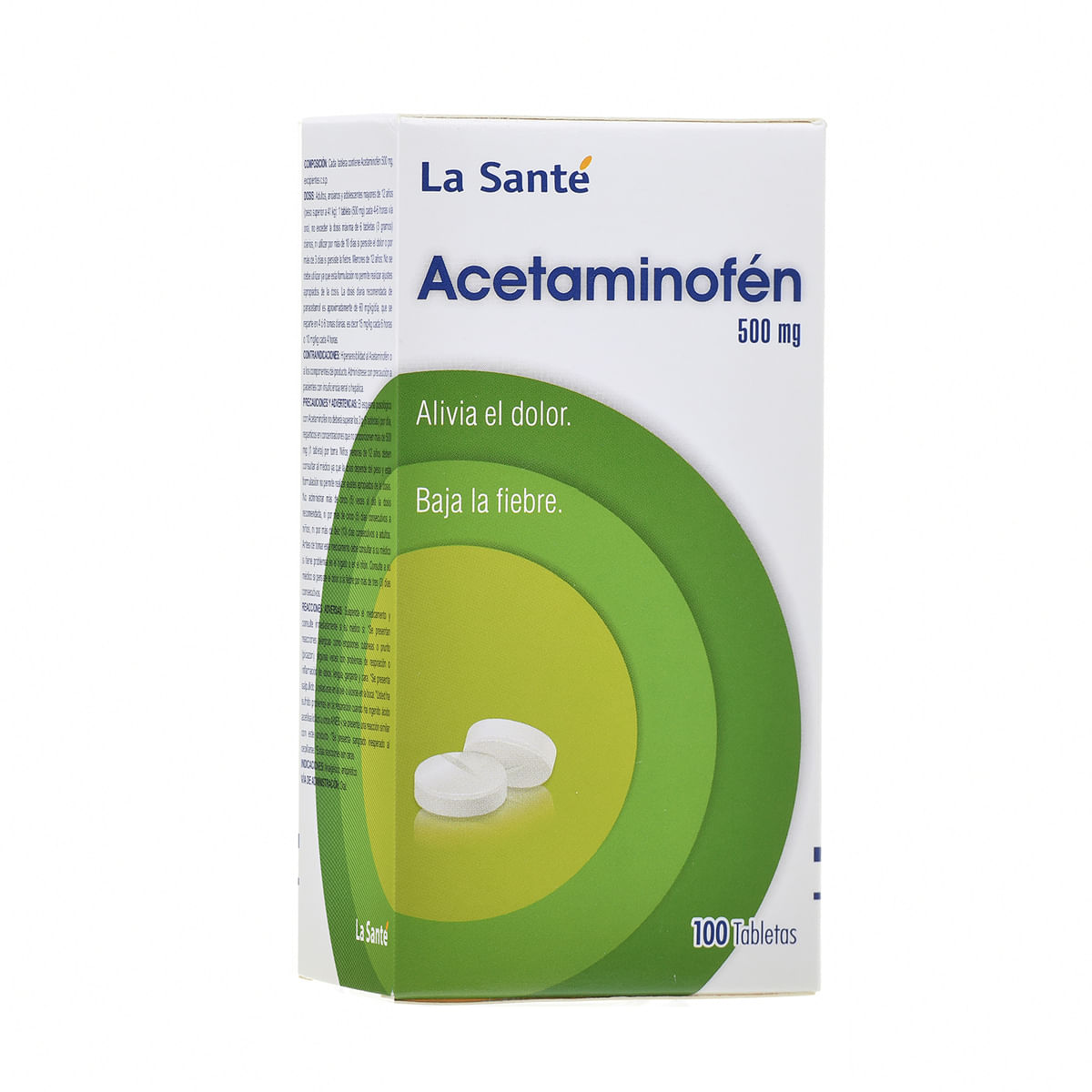 CAJA - Acetaminofen 500 Mg Tableta La Sante