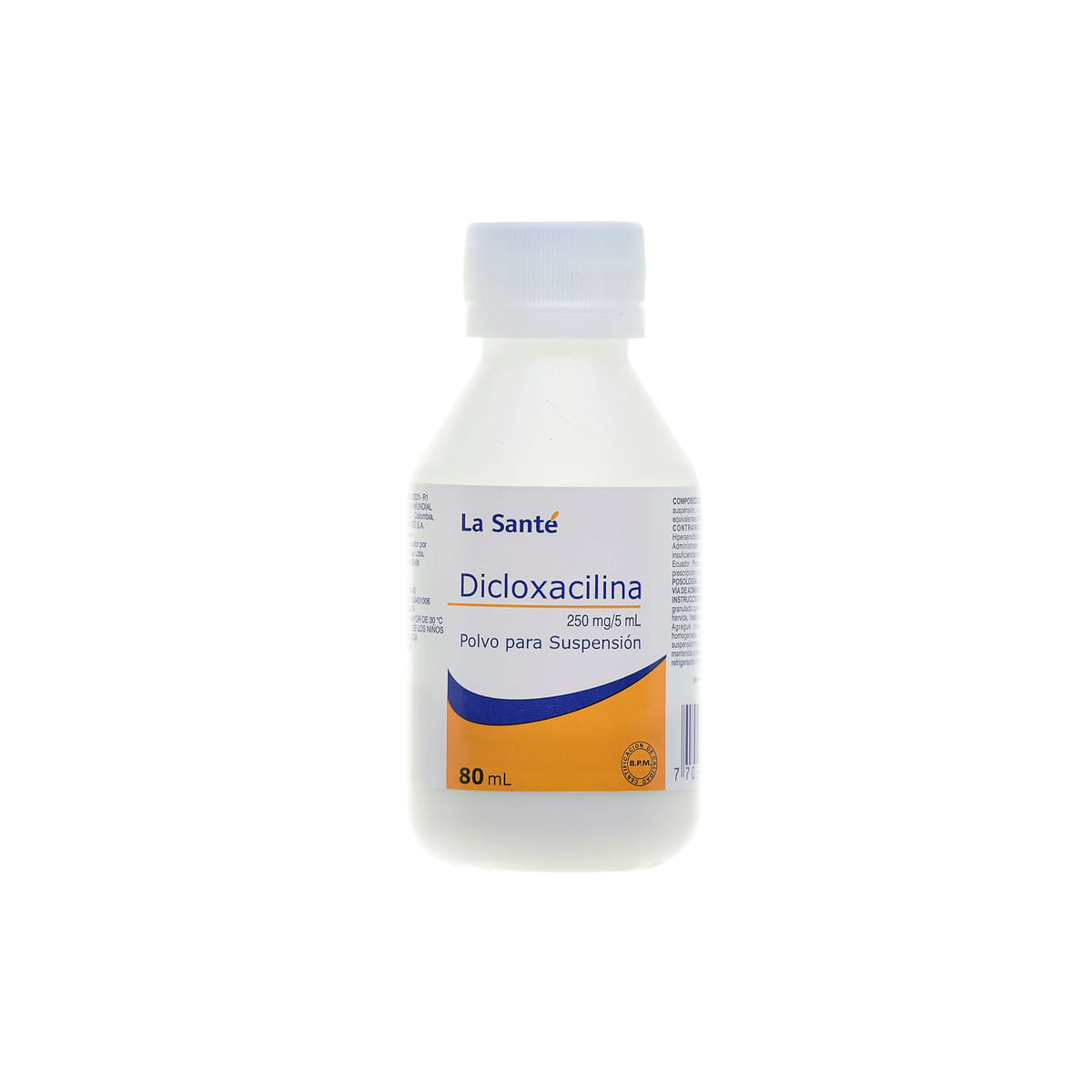 Dicloxacilina 250mg/5ml Polvo Para Suspensión Oral La Santé