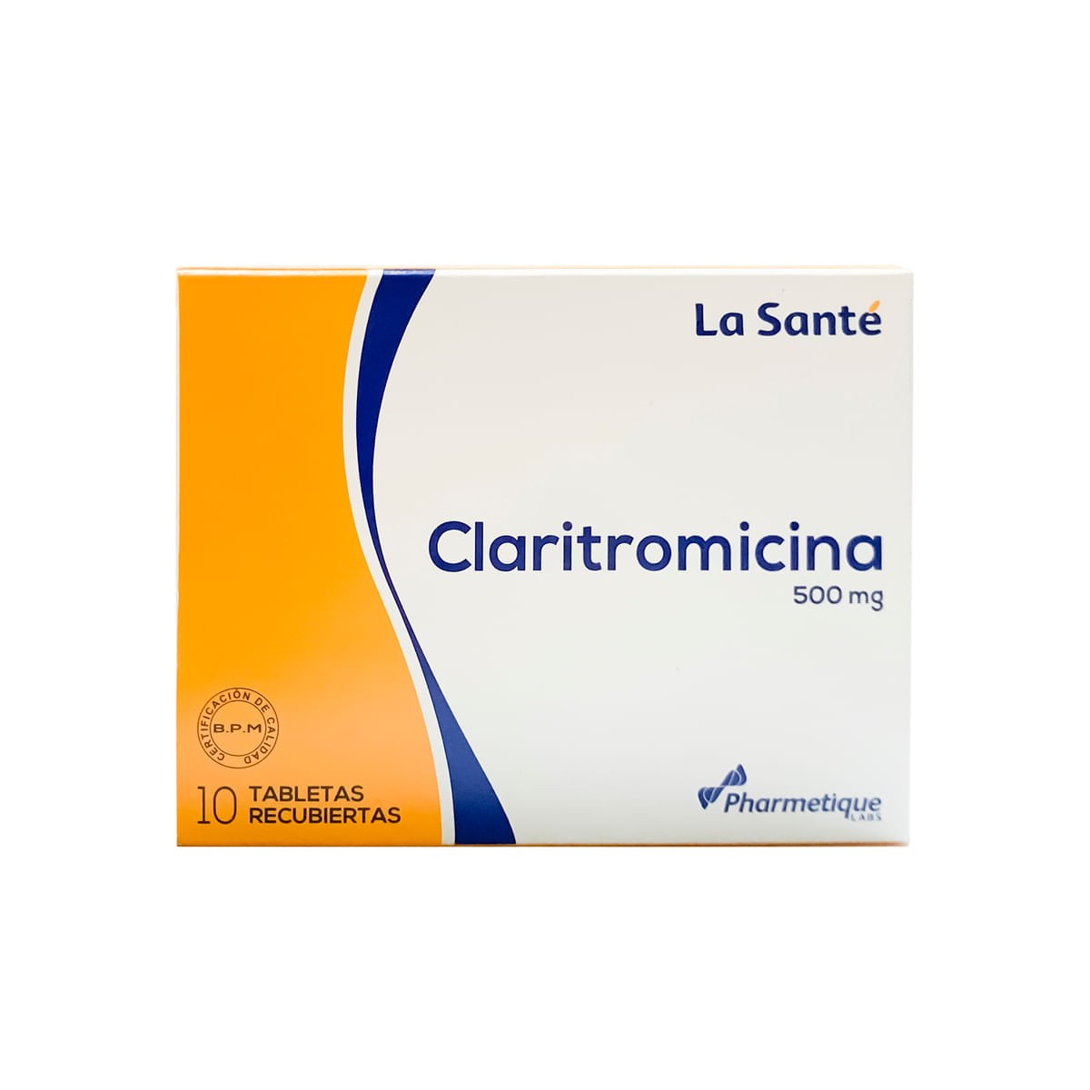 Claritromicina 500 Mg Tableta Recubierta La Sante