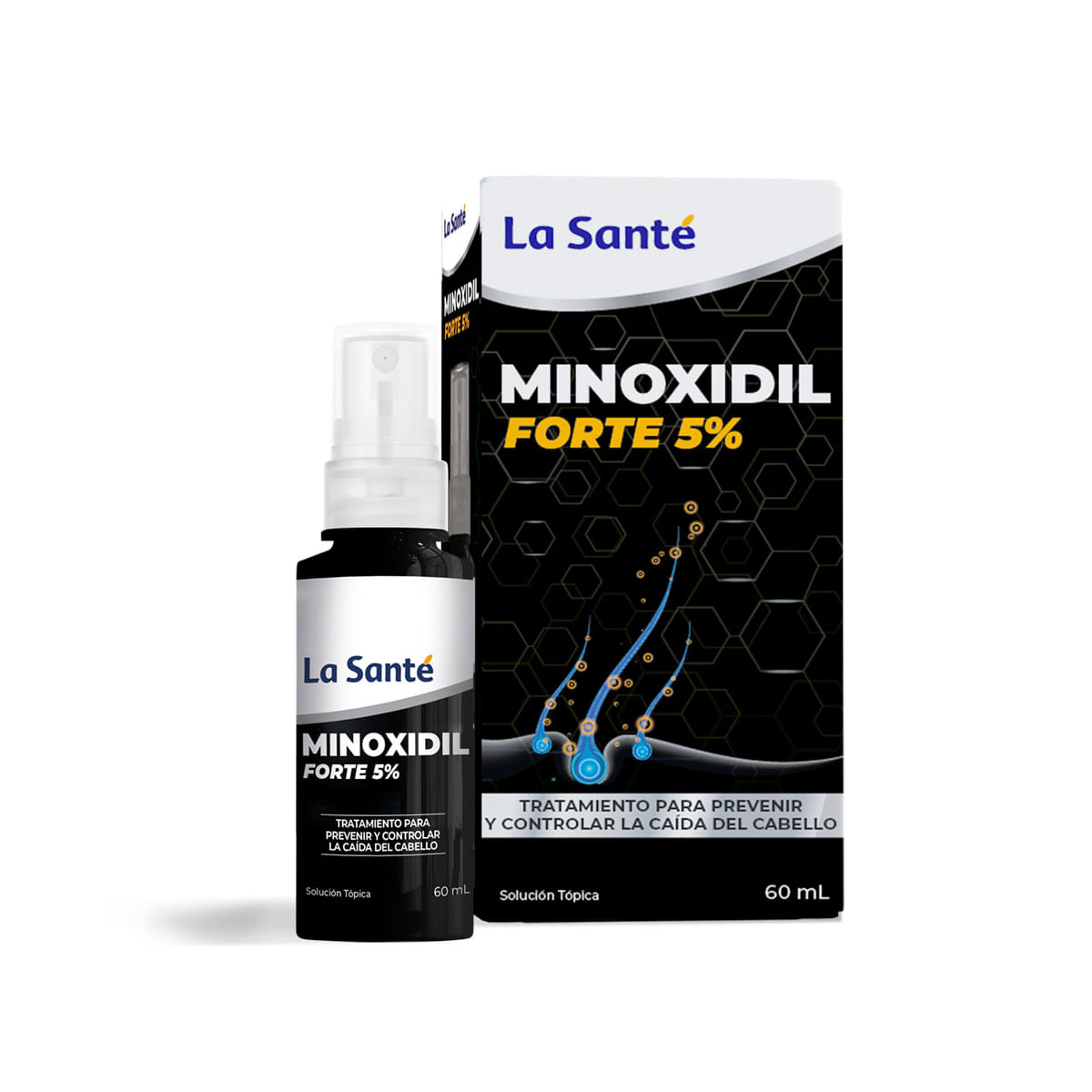 Minoxidil Forte 5% Solución Tópica