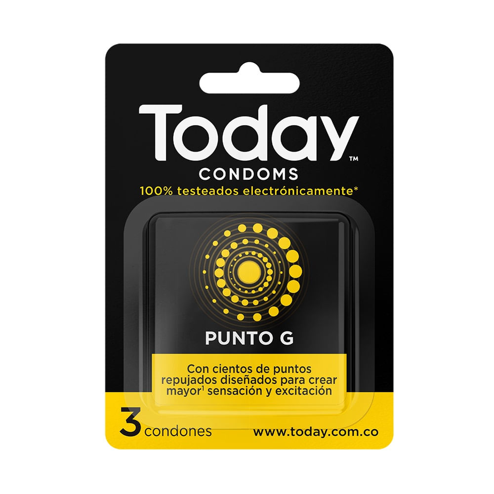 Today Condones Punto G. Mayor Excitación x 3 Und