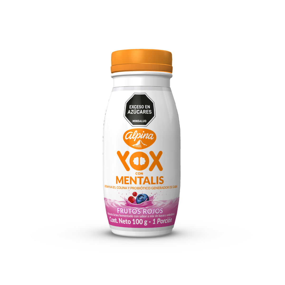Bebida Lactea Yox Mentalis Frutos Rojos Botella x 100 Gramos