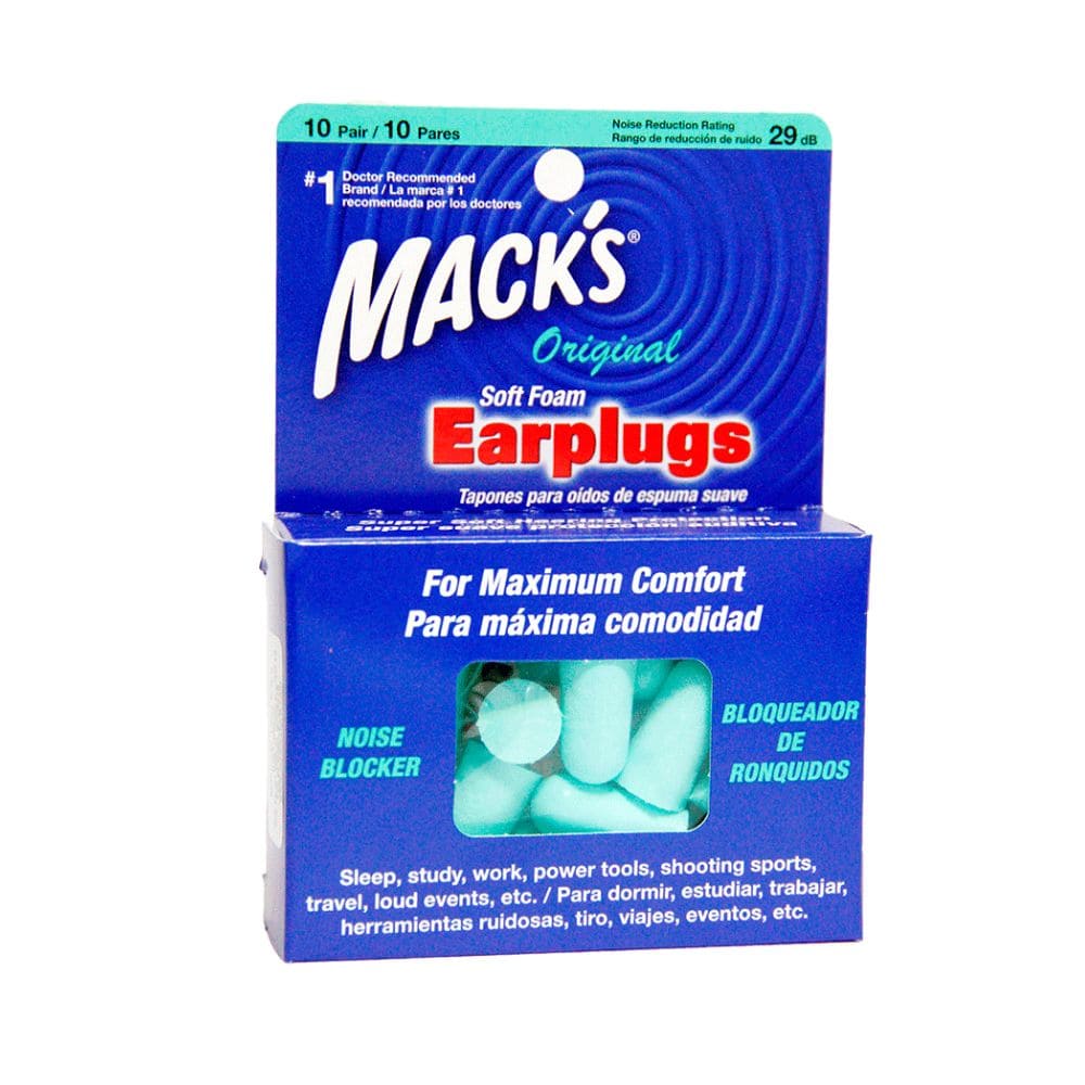 Tapones Para Oidos en Espuma Suave Mack´s
