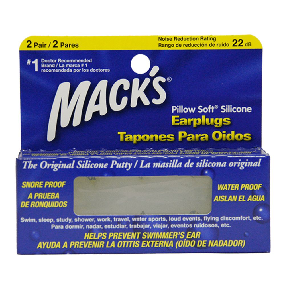Tapones Para Oidos en Silicona Aislan el agua mack´s