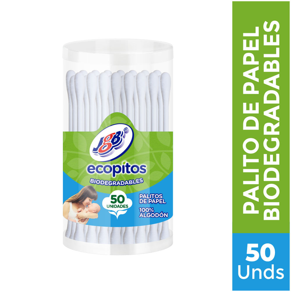 Ecopitos Copitos De Algodón - Palitos De Papél Biodegradables