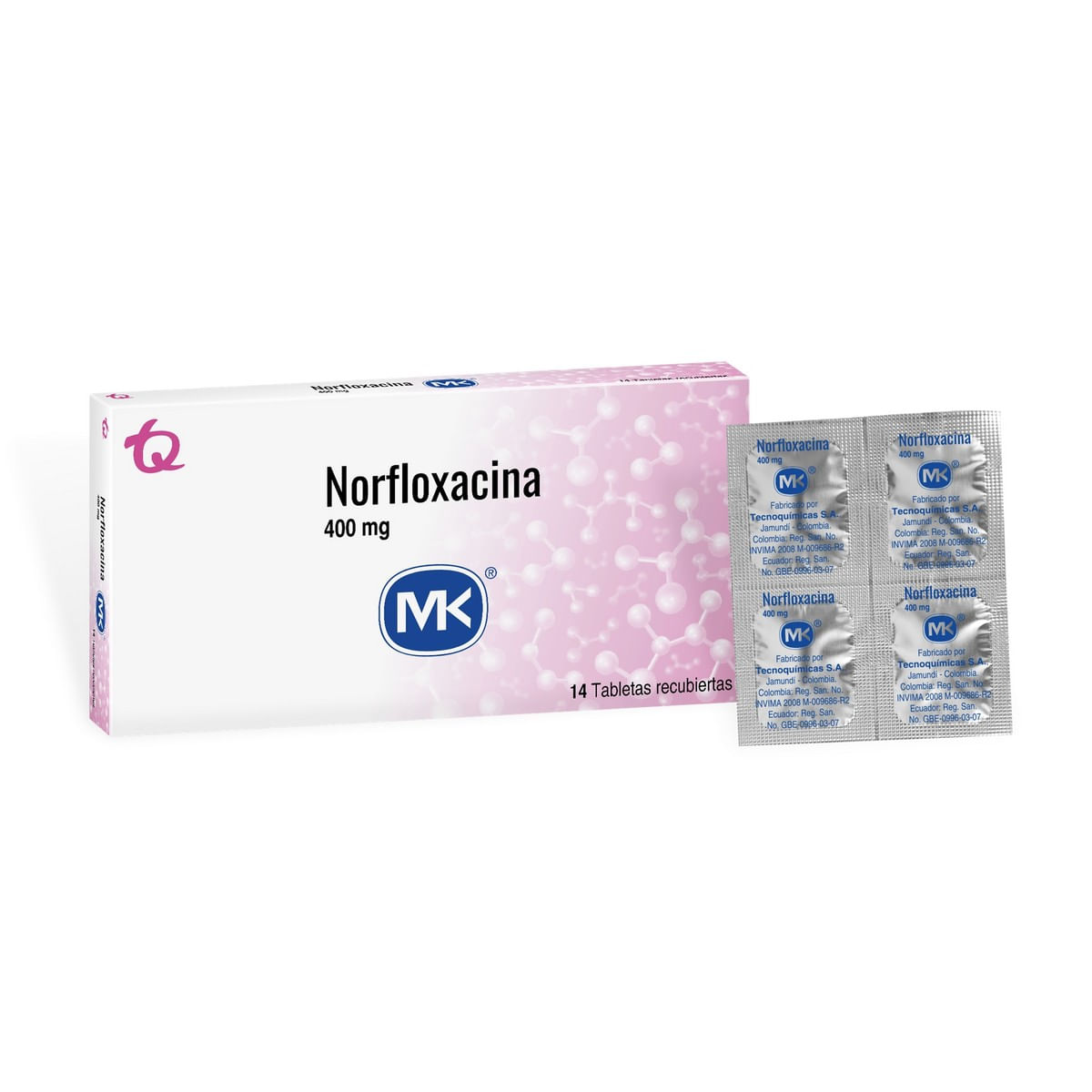 Norfloxacina 400 Mg Tableta Recubierta Tecnoquímicas