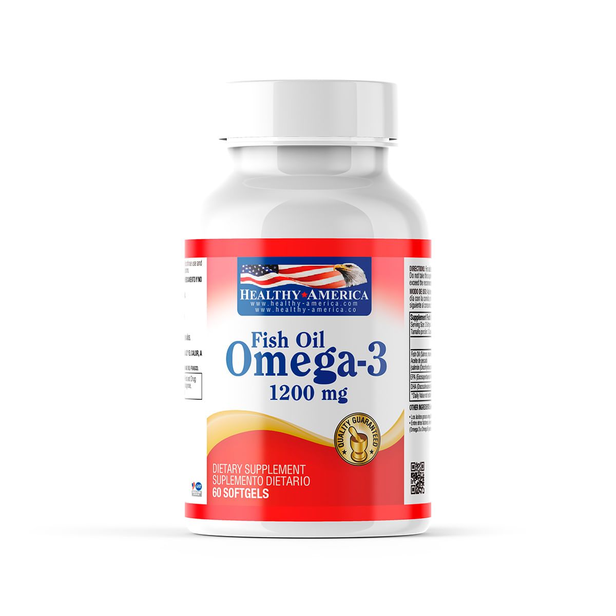 Omega 3 1200Mg Capsulas Blandas Healthy America Colo