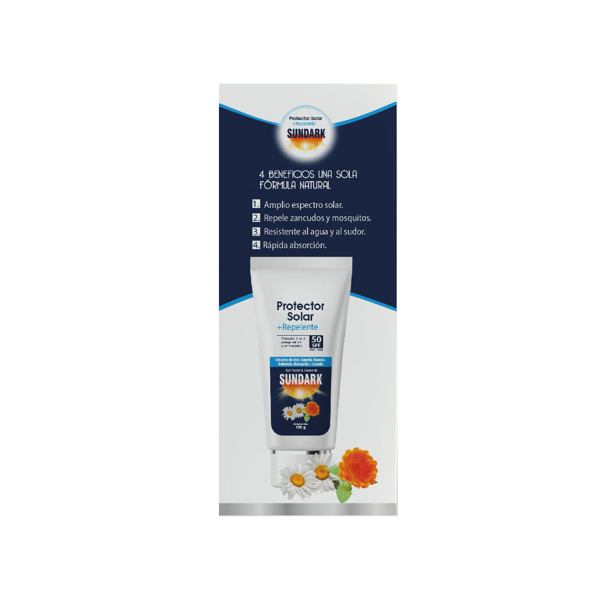 Sundark Bloqueador Solar Con Repelente Spf 50